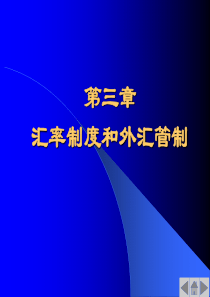 第3章_汇率制度和外汇管制