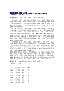 万望新时代投资快讯1018