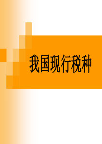 中国的税种