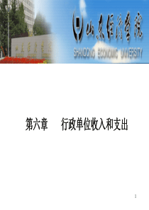 第六章行政单位收入和支出