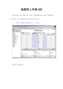 地税网上申报SOP
