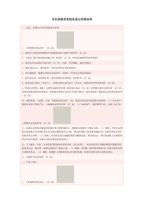 市区国税变更税务登记所需材料
