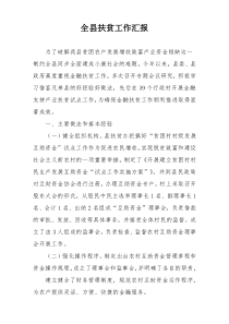 全县扶贫工作汇报
