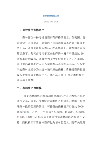 森林投资概况介绍
