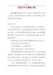 试金石作文精编4篇