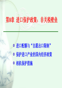 第8章进口保护政策非关税壁垒(必修)
