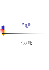 第九章个人所得税