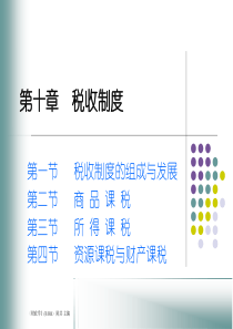 第十章 税收制度