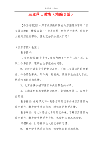 三亚落日教案（精编3篇）