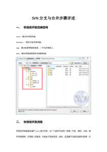 SVN分支与合并步骤详述