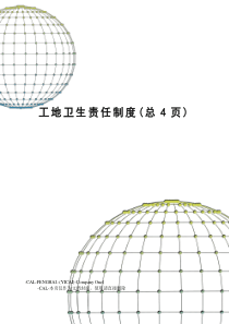 工地卫生责任制度