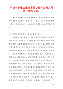 年轻干部违法违规事件心得体会范文范例（精选4篇）