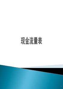 【10】现金流量表