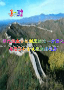 21明朝君主制度的加强和资本主义萌芽