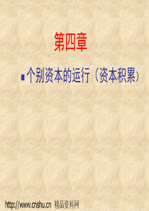 个别资本的运行--资本积累（PPT48页）