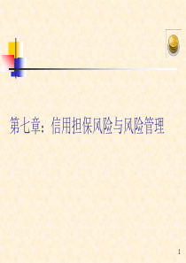 信用担保与管理实务教程第七章