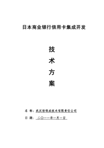 日本商业信用卡集成开发技术方案-IBMDL