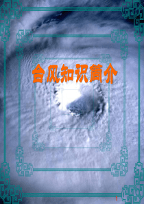 台风的灾害与预防