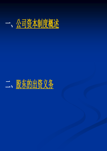 第三讲公司资本