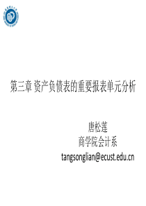 第三章资产负债表
