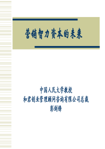 营销智力资本的未来