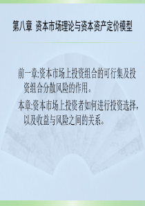第八章资本市场理论与资本资产定价模型