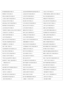 最新最全中国汽车生产制造企业名录