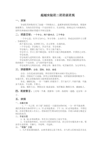 高中班级班规