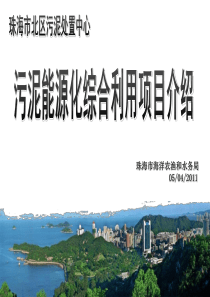 珠海市污泥处置中心污泥能源化综合利用项目介绍