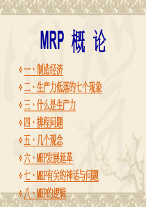 ERP系统中MRP_概论及重点讲解（PPT129页)