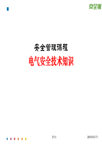 安全家——安全管理(电气)