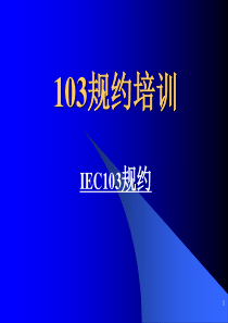 IEC103规约培训