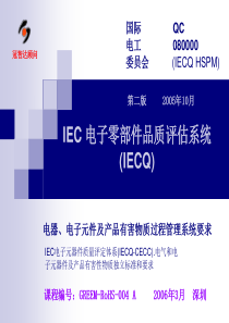 IEC电子零部件品质评估系统(ppt39页)