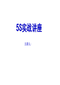 5S实战