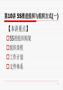 5S推行实务——5S推进组织与组织方式