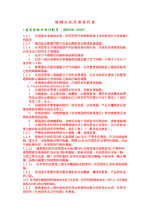 给排水规范强条列表