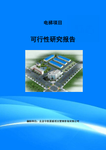 电梯项目可行性研究报告(目录)