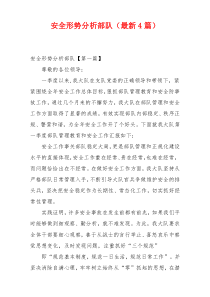 安全形势分析部队（最新4篇）