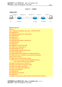 誉天安全CCIE小波老师NAT-T+IPSEC实验配置
