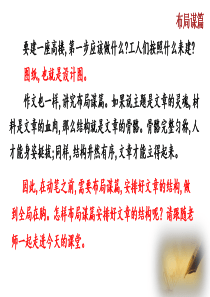 初中语文【9年级下】写作  布局谋篇