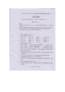 初中语文【9年级下】087.四川省遂宁市2018年中考语文试题（图片版，无答案）