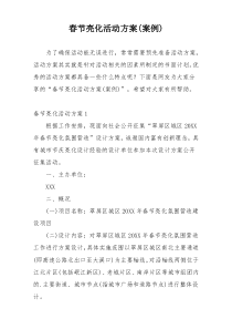 春节亮化活动方案(案例)