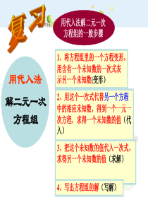 初中数学【7年级下】8.2  代入消元法解方程（2） (22)