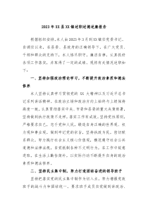 2023年XX县XX镇述职述德述廉报告