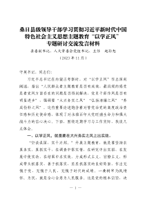 主题教育以学正风专题研讨交流发言材料