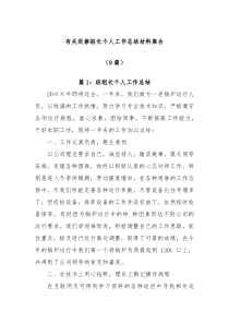 有关巡察组长个人工作总结材料集合
