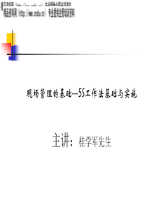 现场管理的基础---5S工作法基础与实施