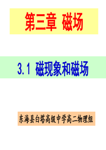 选修3-1-3.1-磁现象和磁场