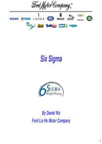 福特汽车培训材料6sigma推行