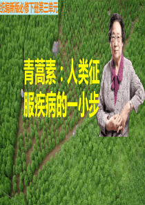 7 《青蒿素：人类征服疾病的一小步》（教学课件）